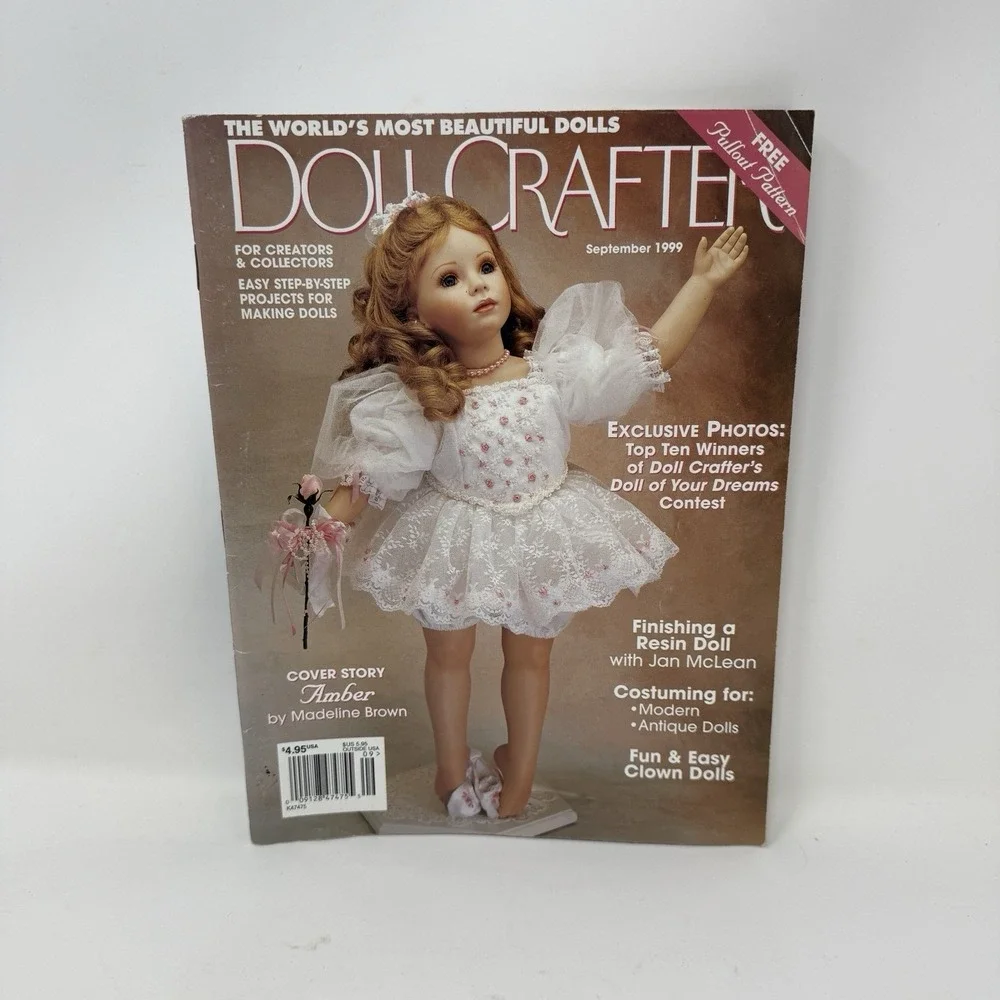 Doll Crafter Magazine September 1999 - Doll Dress Patterns, Resin Dolls, Costume